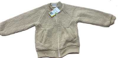 Толстовка теплая из шерпы (мех -100% хлопок) на молнии с карманами на рост 104 см