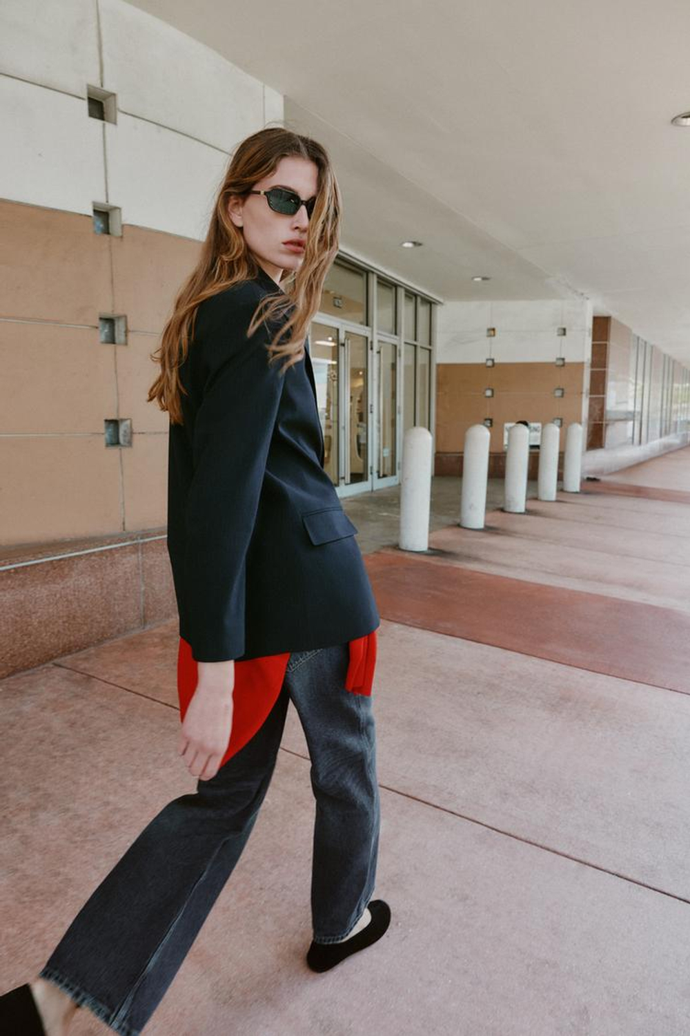 ZARA ДВУБОРТНЫЙ БЛЕЙЗЕР ОВЕРСАЙЗ, ПОЛОСКИ