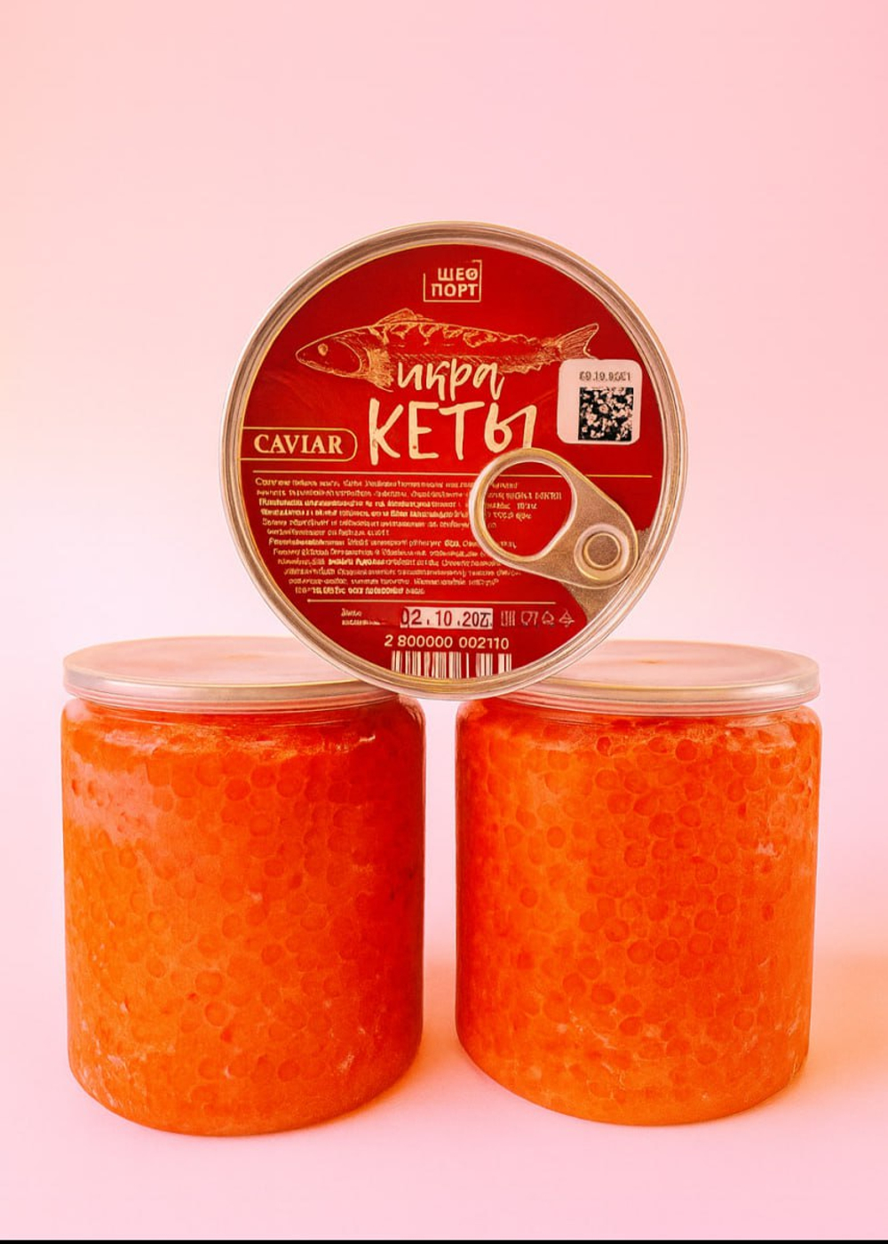 Икра кеты пл.б. 600 гр