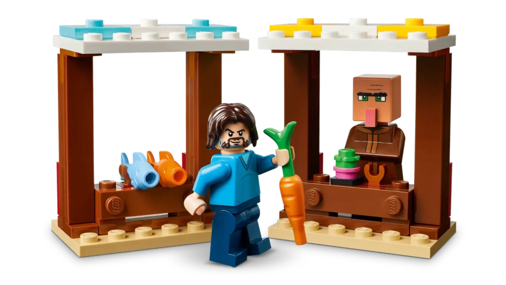 Конструктор LEGO Minecraft 21273 Нападение на деревню на призрачном воздушном шаре