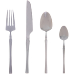 Набор столовых приборов «NORDIC» 24шт (6ножей, 6вилок, 6ст.ложек, 6ч.ложек), серебро