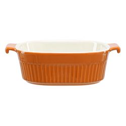 Блюдо для запекания Soft Ripples, 20х16,5 см, карамельное