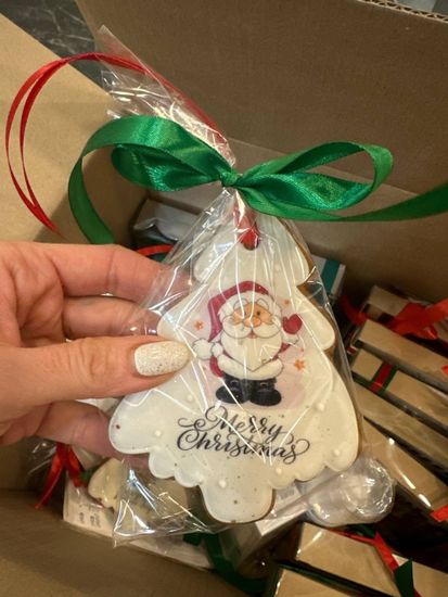 Пряники елочка с фотопечатью