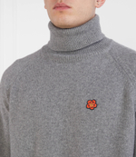 Хлопковый свитер Kenzo - серый(FD65PU4283LC)