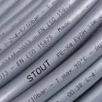 Труба из сшитого полиэтилена PEX-a STOUT 16х2,2 из сшитого полиэтилена серая