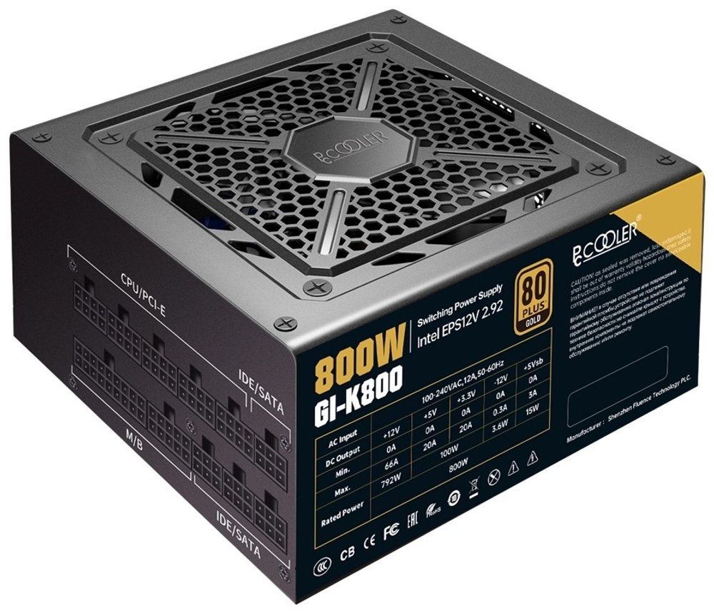 Блок питания PCcooler GI-K800 800 Вт