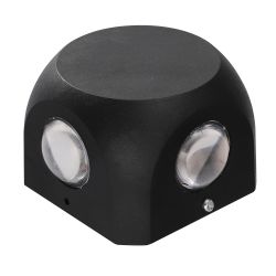 ULU-P30D-4W-4000K IP65 BLACK Светильник светодиодный уличный. Архитектурный накладной. Белый свет 4000K. Корпус черный. TM Uniel