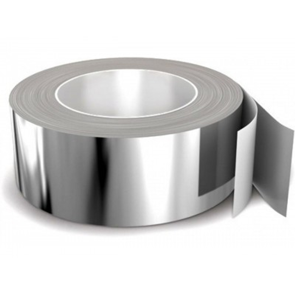 Скотч алюминиевый термостойкий 50мм х 25м премиум крафт