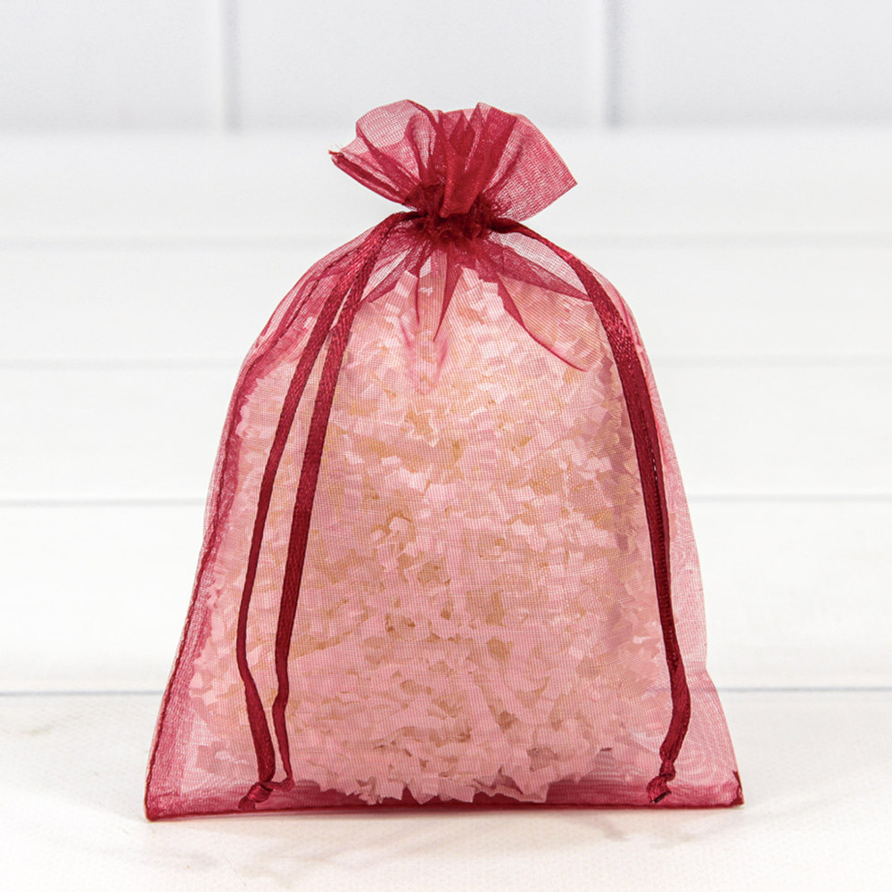 Мешочек 11х16см Органза (Бордовый)