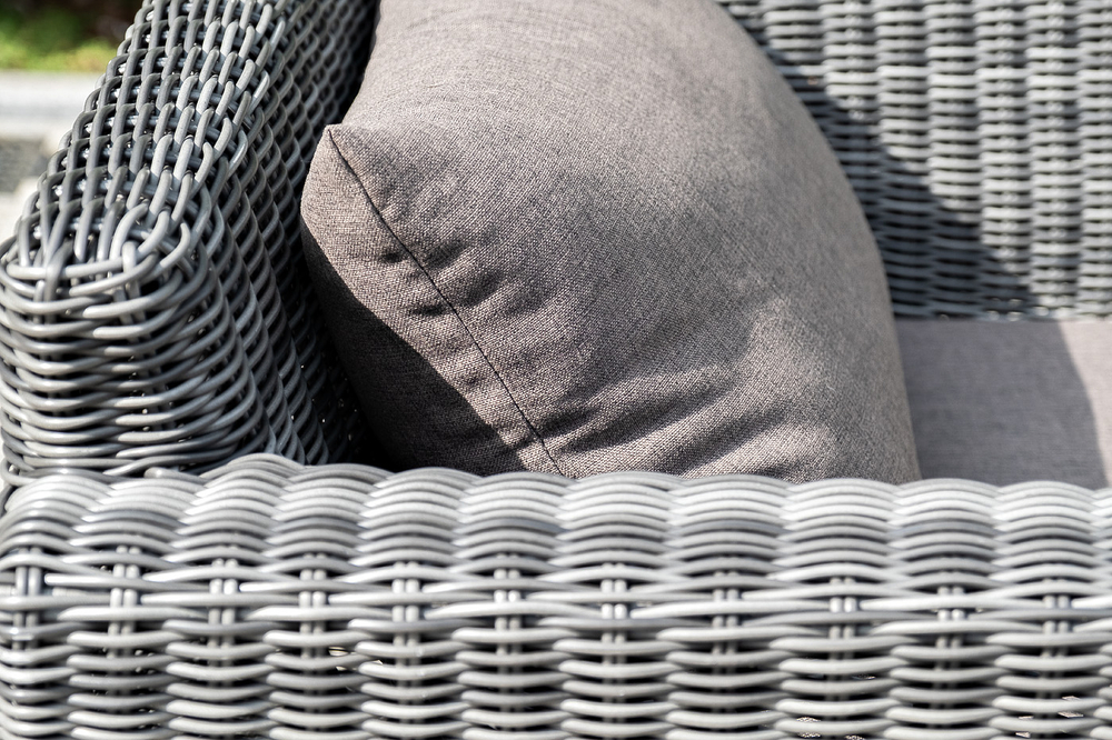 "Капучино" лаунж-зона из искусственного ротанга, цвет графит