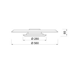 9002 Потолочный светильник TINA