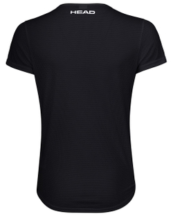 Футболка для девочки теннисная Head Sammy T-Shirt G - black/print vision