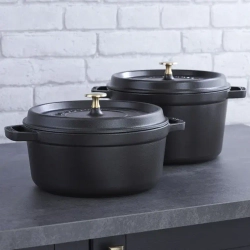 STAUB Чугунная кастрюля Cocotte 26 см 5,2 л черная