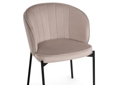 Стул на металлокаркасе Нейл латте / черный