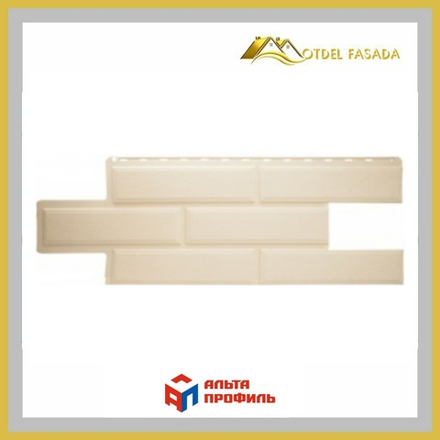 Фасадная панель Альта-Профиль Венеция ЭКО  Песчаный  1,000мм*420мм*0,42м2