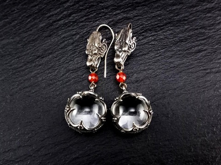 Серьги "Готланд с волками" длинные