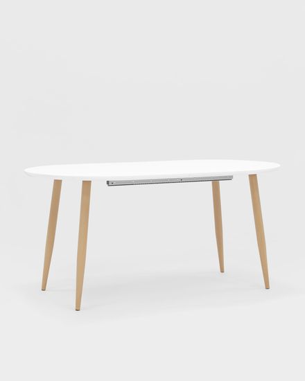 Стол обеденный Берген раскладной 160-190-220*90 белый