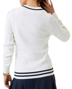 Женская Кофта теннисная Björn Borg Ace Jumper - egret