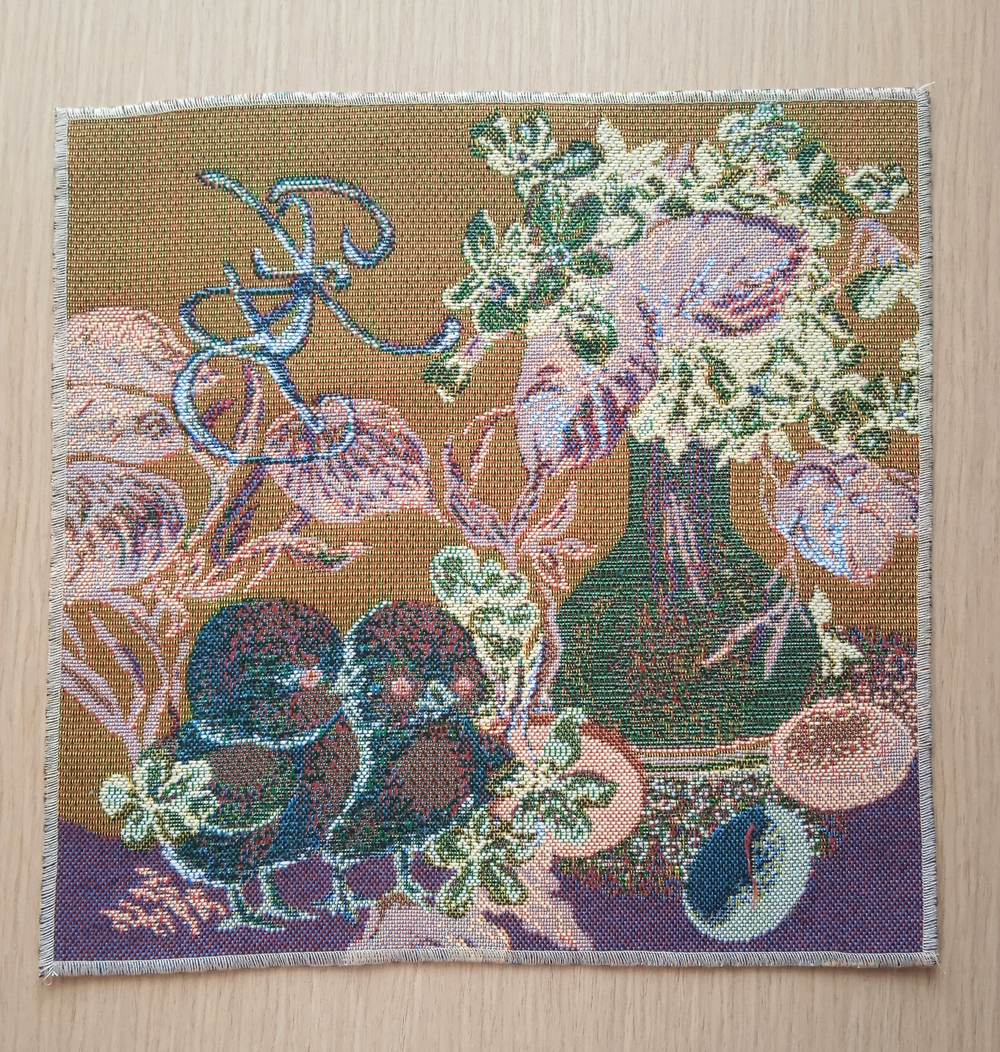 Набор декоративных гобеленовых салфеток Счастливая пасха (32х32 см) 2шт