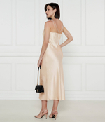 Сатиновое платье Marc Cain - бежевый(YC 21.19 W46)