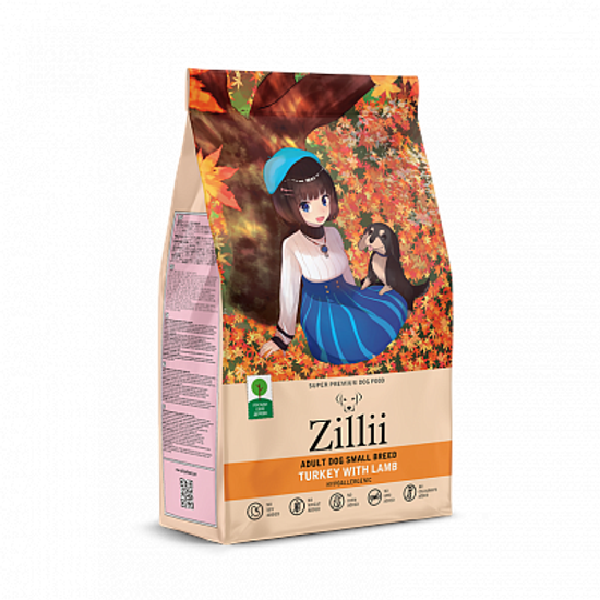 Zillii Adult Dog Small Breed Сухой корм для взрослых собак мелких пород Индейка с Ягненком