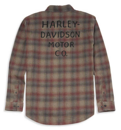Рубашка Shed Font One Pocket Plaid Flannel Harley-Davidson (96144-22VM)