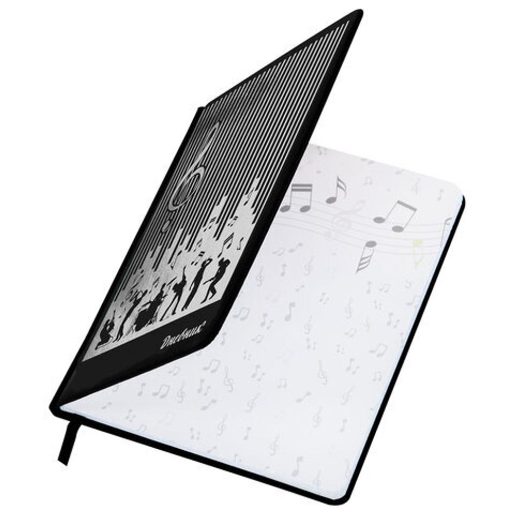 Дневник для музыкальной школы 170х215 мм, 48 л., обложка кожзам твердая, фольга, BRAUBERG, справочный материал, МУЗЫКАНТЫ, 107366