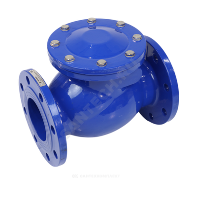 Клапан обратный чугун поворотный 3041 Ду 125 Ру10/16 Тмакс=150 оС фл диск чугун Benarmo