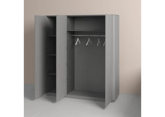 Шкаф Tammi 3-х створчатый высокий (серый)