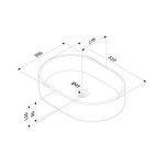 Раковина накладная, овальная, 50 см AM.PM Func M8FWCC20500WG