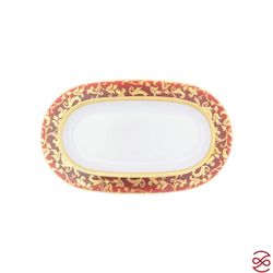 Блюдо Falkenporzellan Constanza Tosca Bordeaux Gold 24 см