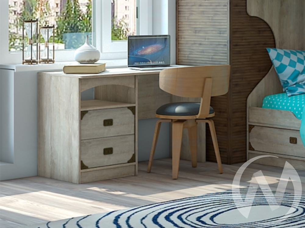 Стол письменный секция №4 НКМ Мираж-1 (дуб баррик)