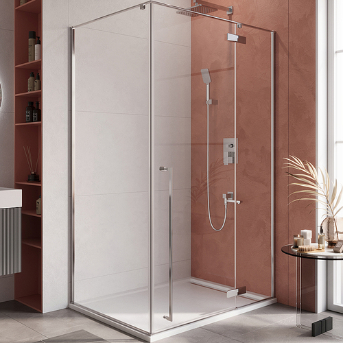 Душевой уголок Cezares Liner 120x90 R LINER-AH-1-120/90-C-Cr-R профиль Хром стекло прозрачное