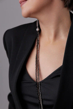 Нити-трансформеры из венецианского стекла на магните 3 в одном: коньяк, серебро,черный