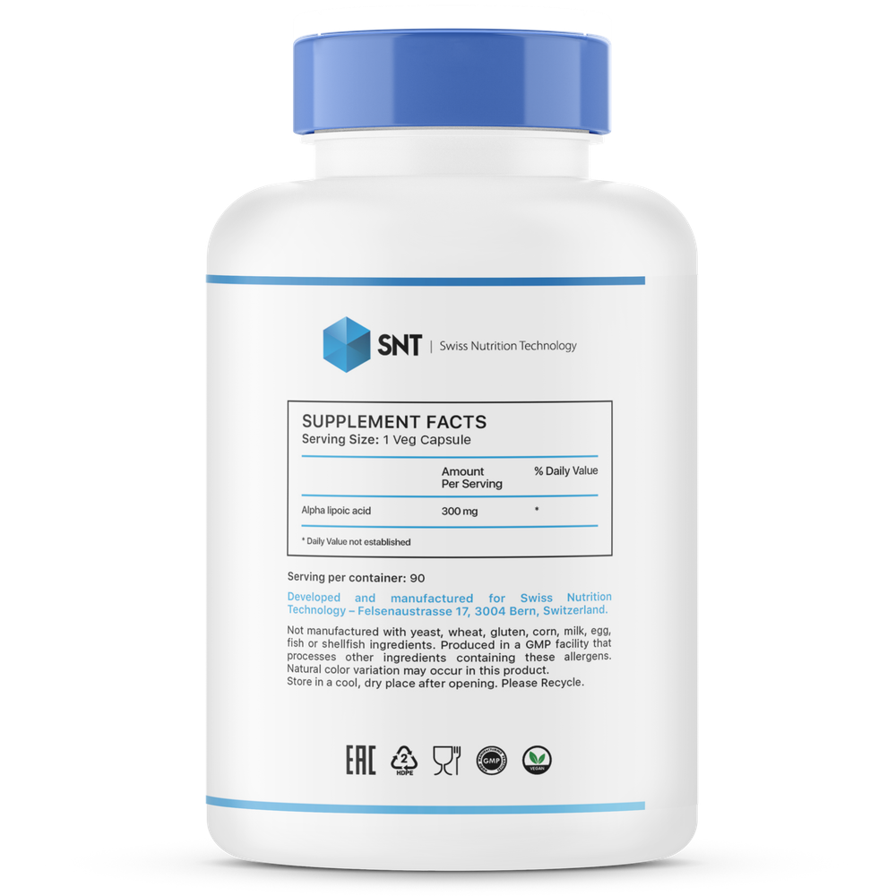 Alpha Lipoic Acid 300 mg 90 vcaps