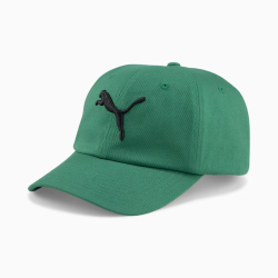 Бейсболка PUMA Ess Cat Logo BB Cap 02458701, 100% хлопок, зеленый