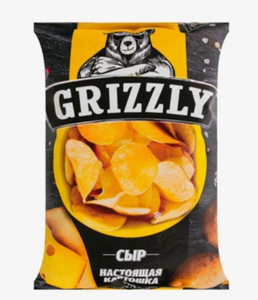 Чипсы Grizzly натуральные со вкусом сыра 55 г