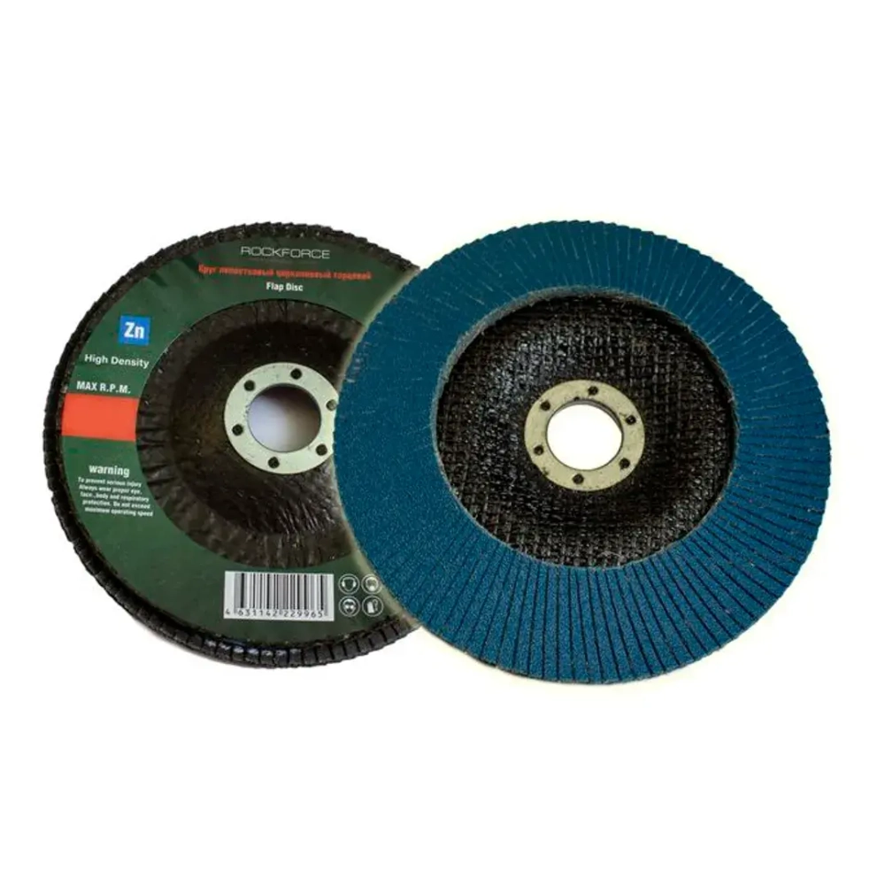 Круг лепестковый торцевой 125х22мм (P180,''мелкий шаг'') RockForce##Rock FORCE RF-FD5180H