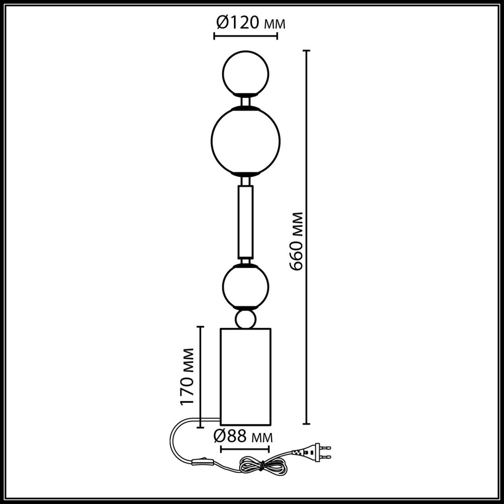 5457/4TL ODL_EX Настольная лампа LED x 4W 2500K MODERN CALLISTO