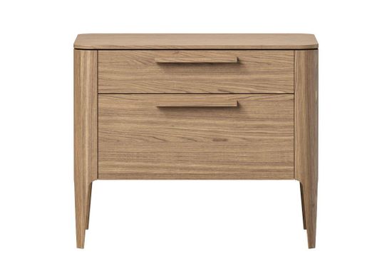 Тумба прикроватная Type oak 2 ящика ширина 60 см (натуральный дуб)