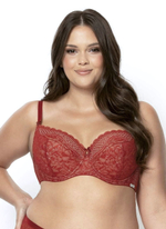 Бюстгальтер Clarisa с чашками на тонком поролоне (Размер: 75F) (Цвет: терракотовый)