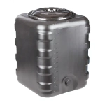 Бак для душа квадратный 150л (чёрный) (комплект 2 шт)