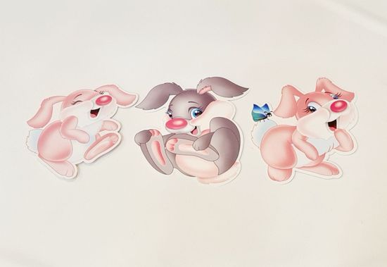 Набор для декора Зайцы, 9шт