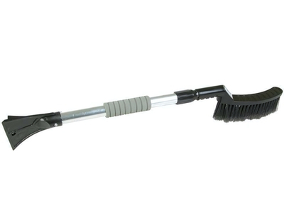 Щетка автомобильная со скребком ЛЮКС, 75-105см алюм.телескоп.ручка с держателем