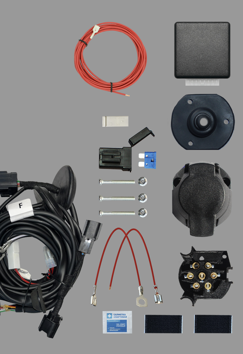 Комплект штатной электрики для фаркопа 7-pin Haval M6 2021- с блоком 7.1 - КонцептАвто KA SC 71 143 004