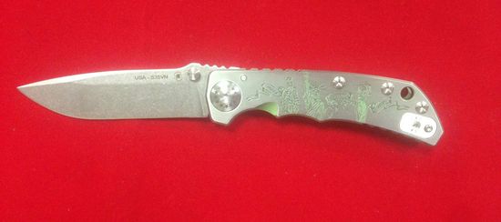 Складной нож Spartan Blades HARSEY FOLDING SB/SF5SWSWCUS/LadieaofFreedom c клинком из стали CPM-S35VN, рукоять титан