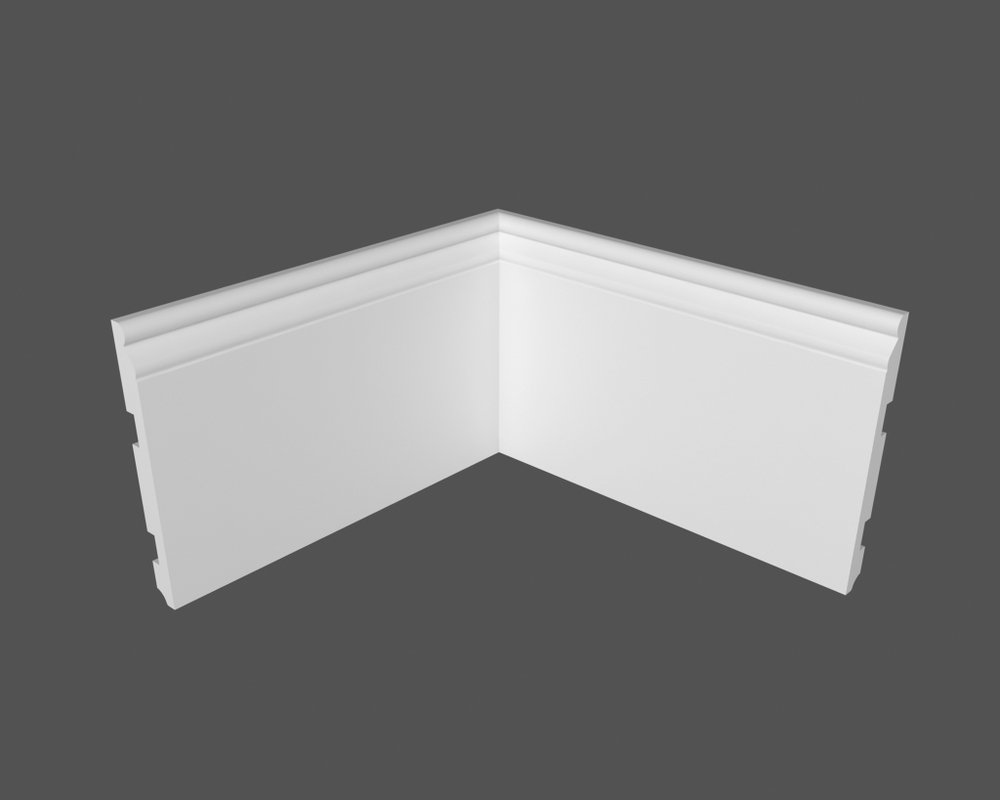 Плинтус напольный под покраску P19.185.16 МДФ Deartio 185x16x2070 мм