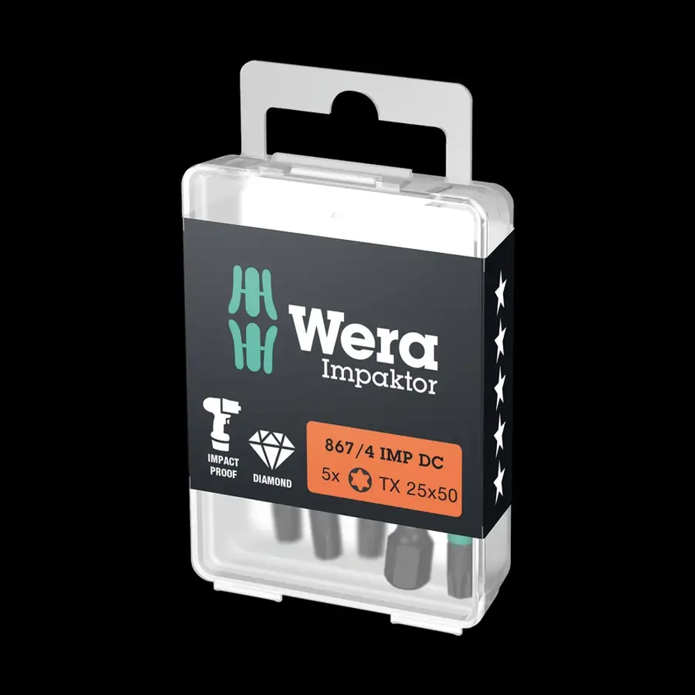 Биты ударные TORX 25 x 50 мм WERA 05057665001