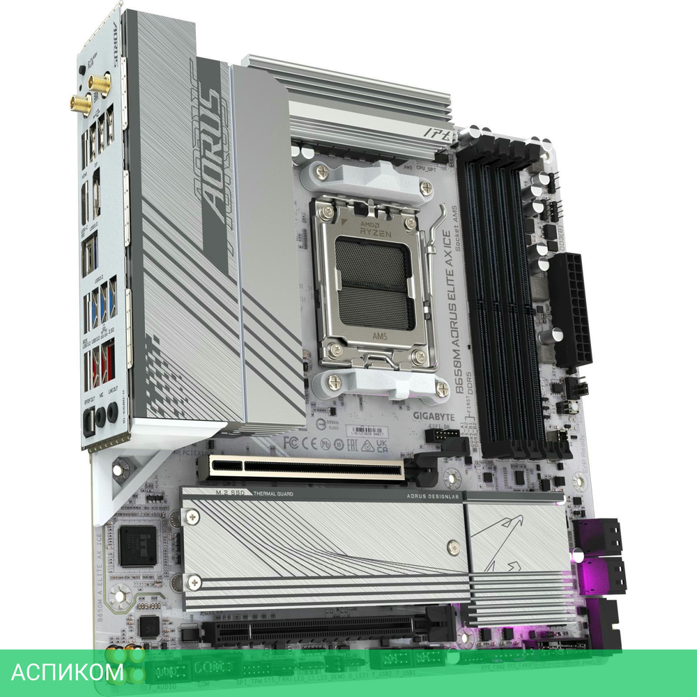 Материнская плата GigaByte B650M Aorus Elite AX Ice