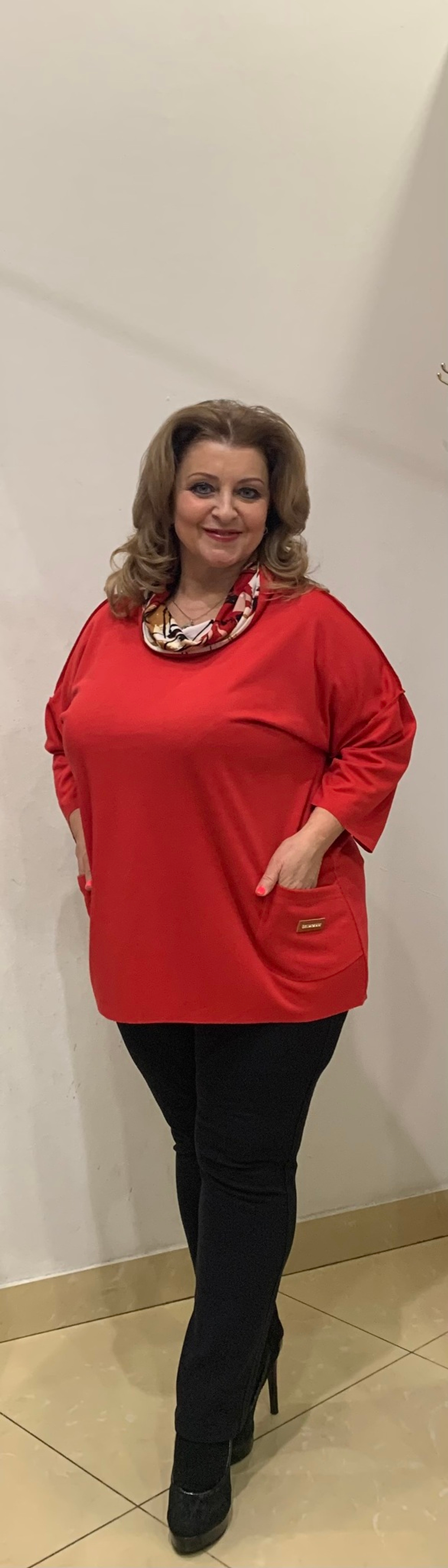 Туника с цветным хомутом